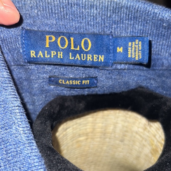 Polo Ralph Lauren men’s navy blue shortsleeve polo collared shirt classic fit M​ - Picture 6 of 6